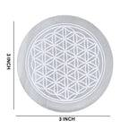 TREE MAISON CORONATING HOMES Selenite Crystal Charging Plate | 3 Inch Approx | Selenite Plate to Charge Reiki Crystal | Pack of 1