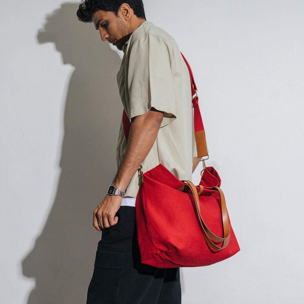 DailyObjects Latest Stylish Buoy Tote Bag for Girls & Women | Sturdy Cotton Canvas Material | Double Shoulder Straps | Ladies Handbag Purse For Daily & Office Use | Zip Pocket | Handcrafted