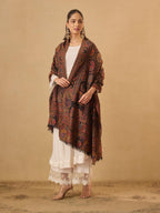 Pashmoda Women Darbari Kaani Wool Blend Kashmiri Shawl (Size: 40x80in, 101x203cm) RSS41