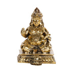 ARTVARKO™ Brass Kuber Murti Lord of Treasure Wealth Maharaj Kuber Statue for Tijori Locker Money Safe Kubera Idol Light Weight 3 Inch