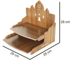 kriyanta Wooden Ganeshji Art Big Temple Son Dev Ghar Mandir for Pooja Home Solid Wood Temple Engineered Wood Home Temple. (Big Tempal Son 365)