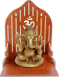 FIRKIRI Art and Craft Wooden Temple/Home Temple/Pooja Mandir/Pooja Mandap/Temple for Home/Handcrafted Home Decorative Itemization Gifts Show Piece Item