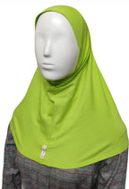 MINI HIJAB JERSEY WOMEN'S COLLECTION: Embrace Modesty with Fashion and Confidence COL AQUA (FLUORESCENT GREEN)
