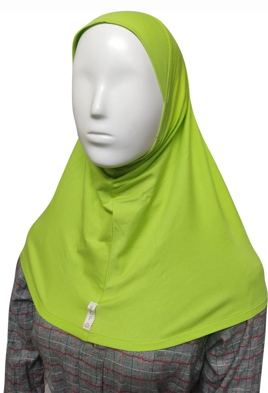 MINI HIJAB JERSEY WOMEN'S COLLECTION: Embrace Modesty with Fashion and Confidence COL AQUA (FLUORESCENT GREEN)
