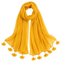 Women’s Chiffon Scarf Soft Lightweight Premium Stoles for Girls & Women | Stylish Modest Wear Dupatta for Daily & Party Use (Mustard)
