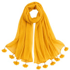 Women’s Chiffon Scarf Soft Lightweight Premium Stoles for Girls & Women | Stylish Modest Wear Dupatta for Daily & Party Use (Mustard)