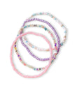 ZEBRA PATH 4 pieces Pastel Beaded Bracelet Set for Women & Girls | Handmade Elastic Seed Bead Bracelets | Cute Stackable Multicolor Jewelry | Minimal Aesthetic Everyday Accessories | Y2K Jewellery | Pinterest Bracelets