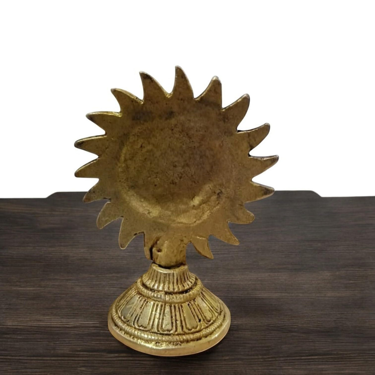 Brass Surya Murti with Stand | Sun Stand Decorative Showpiece - 11 cm