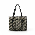 ENSAC Premium Cotton Jute Tote Bag for Women, Stylish Handbag for women with Zip Closure | Fit for Office Bag, College, Travel Use | Handcrafted in India