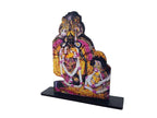 SHRIJIMATHURA Shri Radha Ballabh Lal Ji Cutout shri Radha Naam Wall Cardboard Handcrafted for Home Office & Temple Decor tabletop