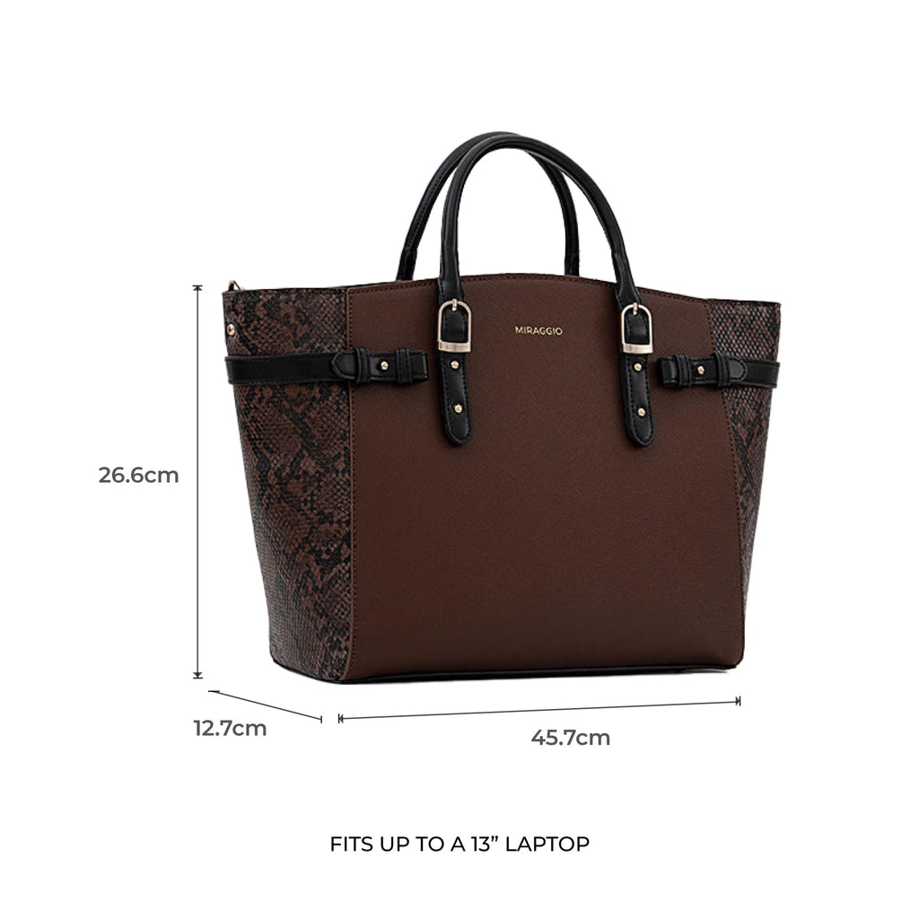 Miraggio Rosalind 13 Tote Bag For Women Office Use | Stylish Work Handbag