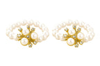 ILuvVastram Laddu Gopal Pearl Rakhi | Handmade Krishna Breclate with Pearl, Kundan & Beads | Kanha Ji Rakhi for Bal Gopal Shringar | Janmashtami Decoration | Pack of 2