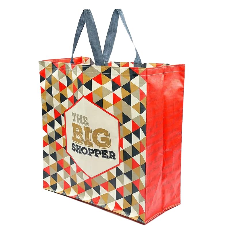 PAPER CRAFT Hand Bag Reusable Cotton Shopper Bag with Strong Handles | Eco-Friendly Grocery Tote for Market Shopping, Daily Essentials,Travel and Everyday Carry(Multicolor)