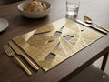 Premium Square Table Mat (12x12 Inch) - Heat Resistant & Waterproof Dining Placemat, Easy to Wash, Non-Slip Kitchen Table Protector (Pack of 1, Whole MAT) Kafalo