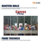VIBECRAFTS Last supper of Jesus 5 Pieces Canvas Wall Painting For Home|Office|Living Room|Gift (PTVC5Pcs4_8613NN)