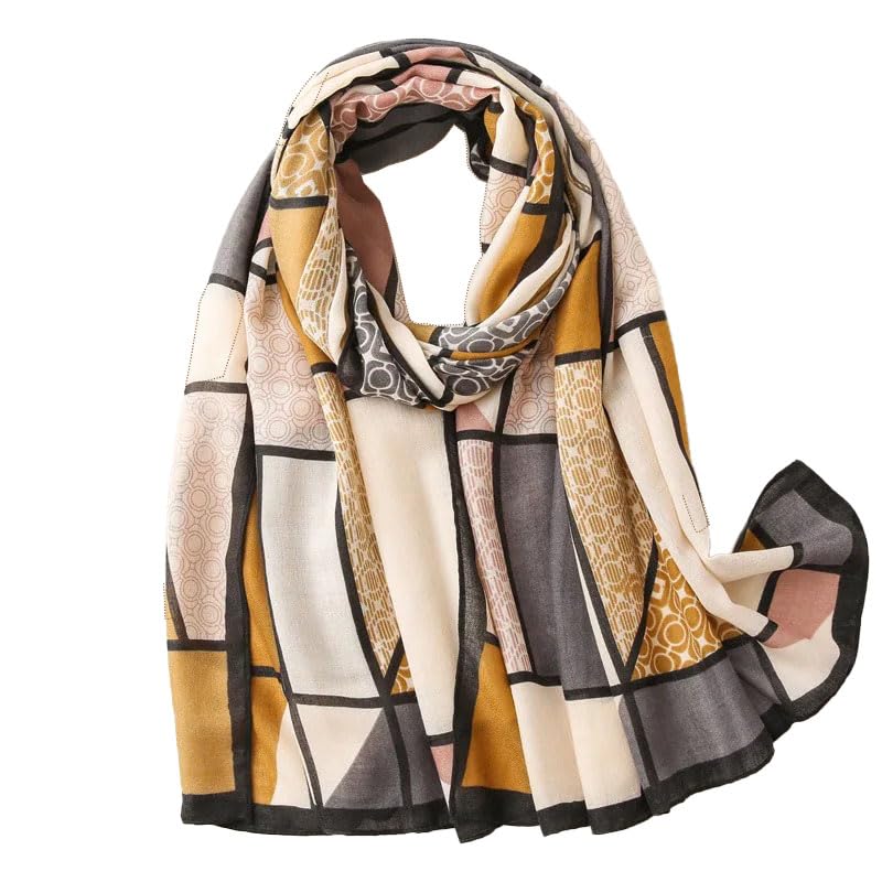 ICW WOMEN DIGITAL PRINTED Frayed Edge SCARF STOLES SHAWL WRAP HEAD SCARVES(80 X 180 CM)