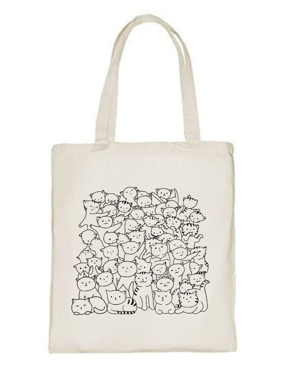 Delhi Printing Co. Puppies tote bag|Strong Cotton Bag for Shopping | Canvas Tote Bag for Women & Girls | Stylish Cotton Handbags (DCTBH-131)