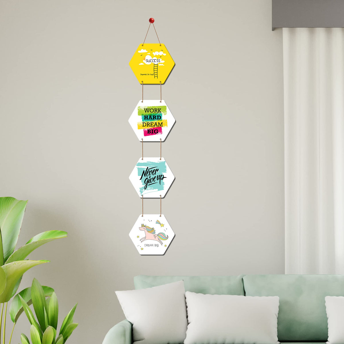 Artvibes Success Depends On You Decorative Wall Art | Quotes Decor Item | Motivational Wall Decor | Wall Poster | Graphic Artwork | Gift Items | Office Wall Decoration Items (WH_3805N)