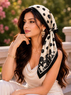 Wirkqeez Silk Head Scarf for Women – Luxury Satin Silk Hair Scarf, Soft Bandana Wrap for Sleeping, Hair Protection & Styling (Multicolor_01)