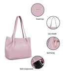 SPOTIC Synthetic Leather Premium Tote Handbag for Women – Elegant Large Shoulder Bag for Office, Work & Daily Use