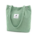 Corduroy Tote Bag for Women Large Capacity Lightweight Shoulder Handbag