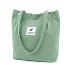 Corduroy Tote Bag for Women Large Capacity Lightweight Shoulder Handbag
