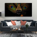 VIBECRAFTS Canvas Paintings for Living Room Drawing Room Peaceful Smiling Buddha Statue Canvas Wall Painting Fitted With Wooden Frame For Home | Office | Living Room | Gift (PTVCH_2471)
