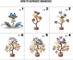 BlizzCart Seven Chakra Crystal Tree for Good Luck - 7 Chakra Tree for Natural Healing, Money, Health, Mental Peace, Vastu Correction, Positive Energy, and Reiki Healing,10-12 Inch
