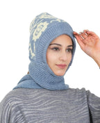 KmCho LightGray Woolen Muffler for Women - Soft Warm Winter Scarf - Stylish & Cozy - (Pack of 1)