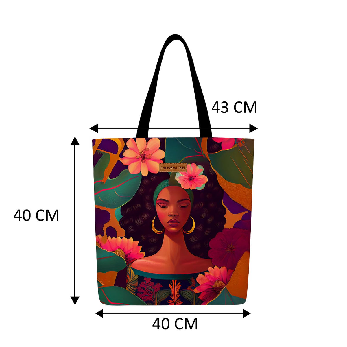 The Purple Tree Eco-Friendly Canvas Tote Bag, Sustainable, Reusable Shopping, Beach, Travel or Everyday Tote, Wide Tote Bag, Dreams of Ocean