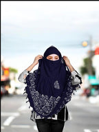 VASTTRAM Women's Pure Cotton Long Scarves Scarf Cum Mask usable for Driver Anti Pollution Full Face Cover With UV Sun Rays Protection