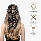 SRKSPYFD 2 PCS Scarf for Women Stylish, Fashion Bandanas and Head Scarf for Women, Versatile Styling for Office and Travel Wear, Lightweight Satin Scarf, Soft Hair Protection