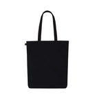 Eco Right Canvas Tote Bags for Women with Zip, College Bag for Girls, 100% Organic Cotton Tote Bag for Shopping, Travel & beach bags for women (Houston (Black))