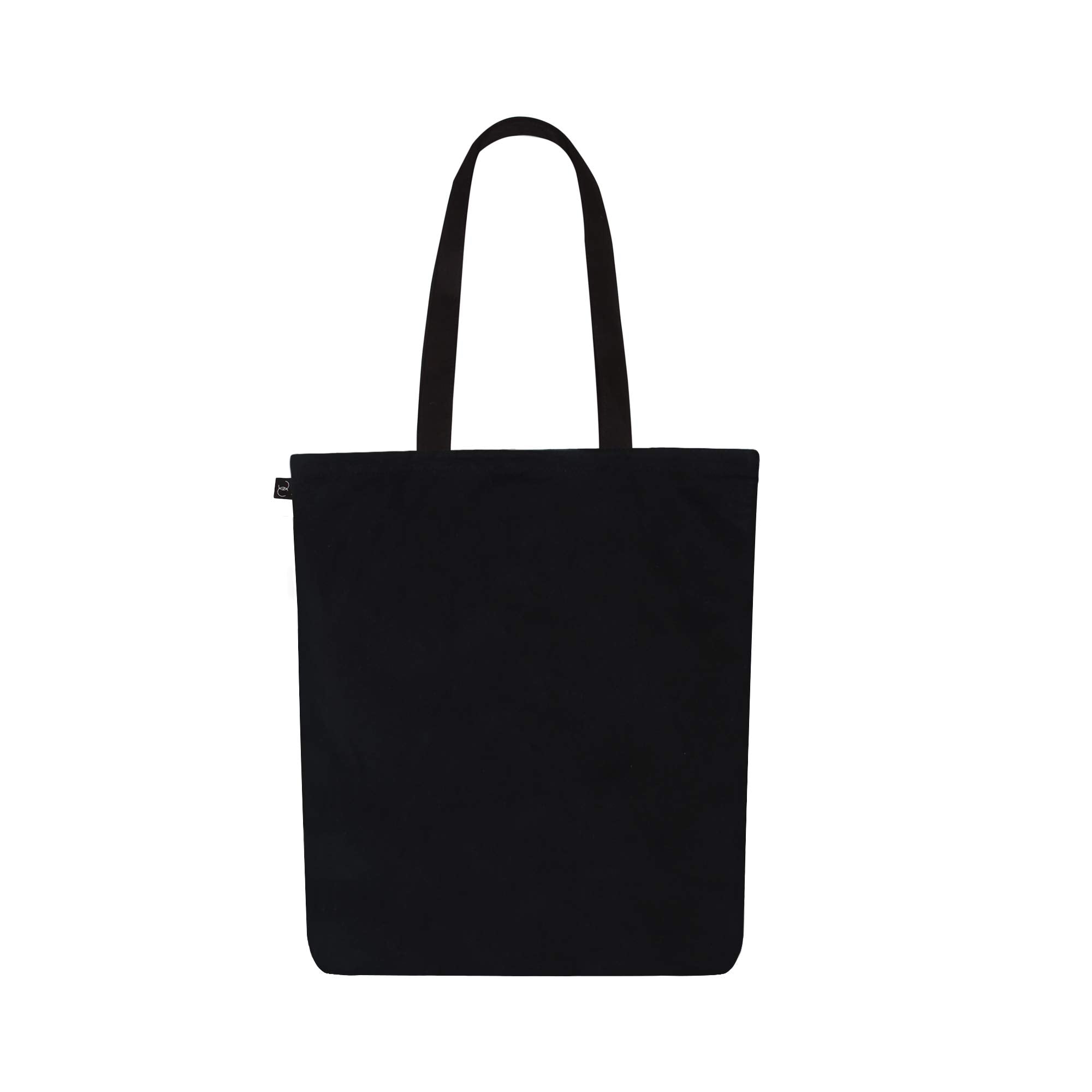 Eco Right Canvas Tote Bags for Women with Zip, College Bag for Girls, 100% Organic Cotton Tote Bag for Shopping, Travel & beach bags for women (Houston (Black))