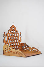 EXPRO Wooden Wall Mounted Pooja Mandir for Home & Office, Wooden Temple for Home Decor Hanging Pooja Stand for Idols | Height: 5 | DIY (Do-It-Yourself) (Height 5 | Temple Design)