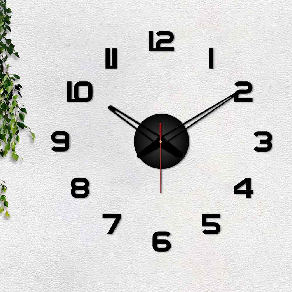 VIBECRAFTS Classic Bold Style Big Size 3D Acrylic Wall Clock for Home Decor, Office, Living Room, Bedroom, Cafe's, Gifts (WWCVC1Pcs_20003)