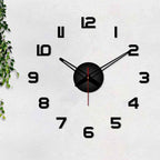 VIBECRAFTS Classic Bold Style Big Size 3D Acrylic Wall Clock for Home Decor, Office, Living Room, Bedroom, Cafe's, Gifts (WWCVC1Pcs_20003)