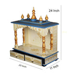 Kamdhenu Art and Craft Wooden Temple/Home Temple/Pooja Mandir/Pooja Mandap/Temple for Home (3)