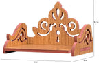 kriyanta Wooden Wall Mounted Hanging Puja Temple Stylish Wood God Stand for Pooja Room Mandir Stand Temple Home Temple Table Home Mandir Temple. (Hindolo ET003 257)