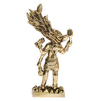 ARTVARKO Brass Lord Shiva with Maa Ganga from jata Standing Shiv Statue 7 Inch
