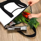 ketmart Cotton Canvas Tote Bag, Reusable Grocery vegetable Shopping Fashionable Two-Tone Cloth Bags for Crafts, DIY Your Creative Designs(Color_Off White)