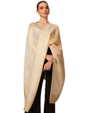 Pashmoda Women Midnight Bronze Reversible Zari Moonlight Fine Wool Stole (Size : 28x80in, 71X203cm) ZSST04