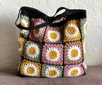 M/S DIGITAL HANDICRAFT Crochet Tote Bag Modern Handbag Cotton Handmade bag Shoulder bag Reusable Bag Market Bag Crochet beach bag Beautiful Pack of 1