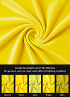 Khooti Velvet Striped Cushion Cover Pack of 1-28X28/71X71 Cm | Lemon Yellow | Soft Pillow Covers Cushion Case for Sofa Bedroom Living Room Chair Car, Cushion Cover with Zig Zag Pattern