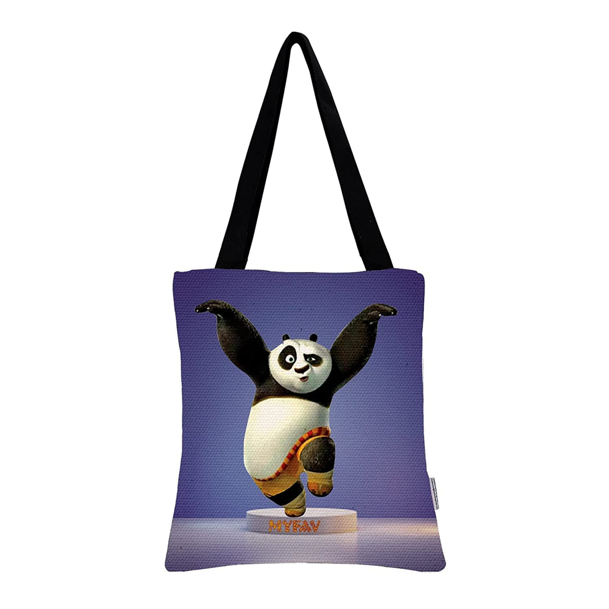 MY FAV Cotton Printed Canvas Tote Bag, for Travel,Yoga, Gym, Sports | Designer Shopping Bag | Compact, Lightweight and Eco-friendly - Capacity15kgs (6 Month Warrenty) - Pack of 2