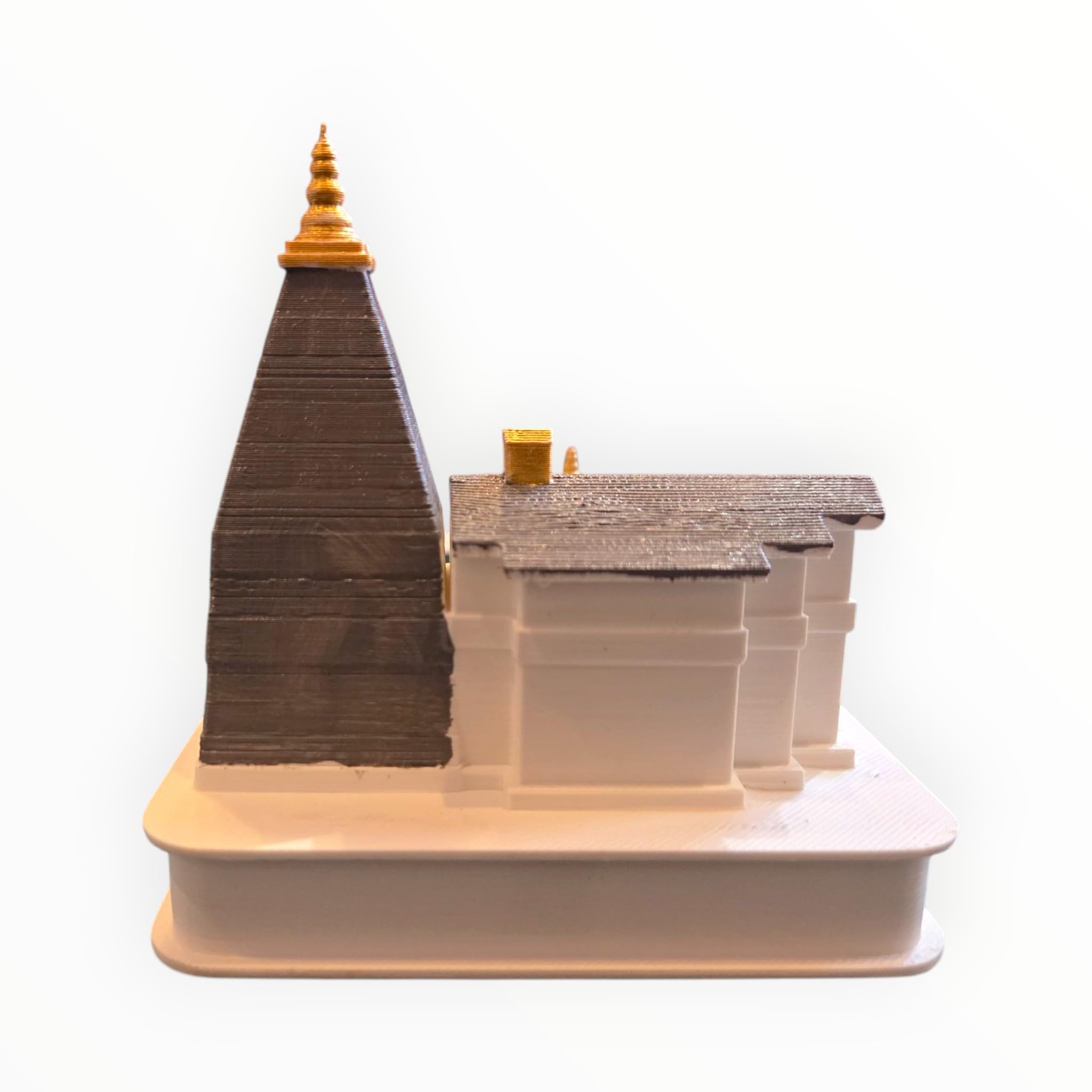 DevaDarshan Omkareshwar-Ukhimath Temple Miniature – Ukhimath Kedarnath and Madhyamaheshwar Winter Seat Model | Temple Replica | Pooja Room Décor | Spiritual Gift | Uttarakhand Heritage Souvenir