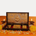 STARLIGHT Lord Shiv Frame with Charan Paduka - Portable Pocket Temple