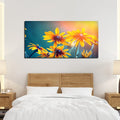 VIBECRAFTS Canvas Paintings for Living Room Drawing Room Beautiful Wall Painting of Mexican Sunflower Fitted with Wooden Frame for Home|Office|Gift(PTVCH_2292NV)