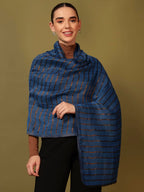 Pashmoda Women Golden Mirage Reversible Zari Moonlight Fine Wool Stole (Size : 28x80in, 71X203cm) ZSST05