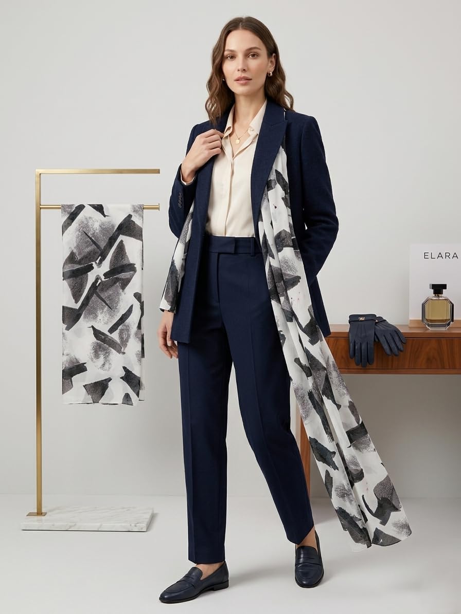 SAHIL SCARF PREMIUM LIGHTWIEGHT PRINTED SCARF WITH BREATHABLE FABRIC AND BOLD LUXURY DESIGN (180X70CM)